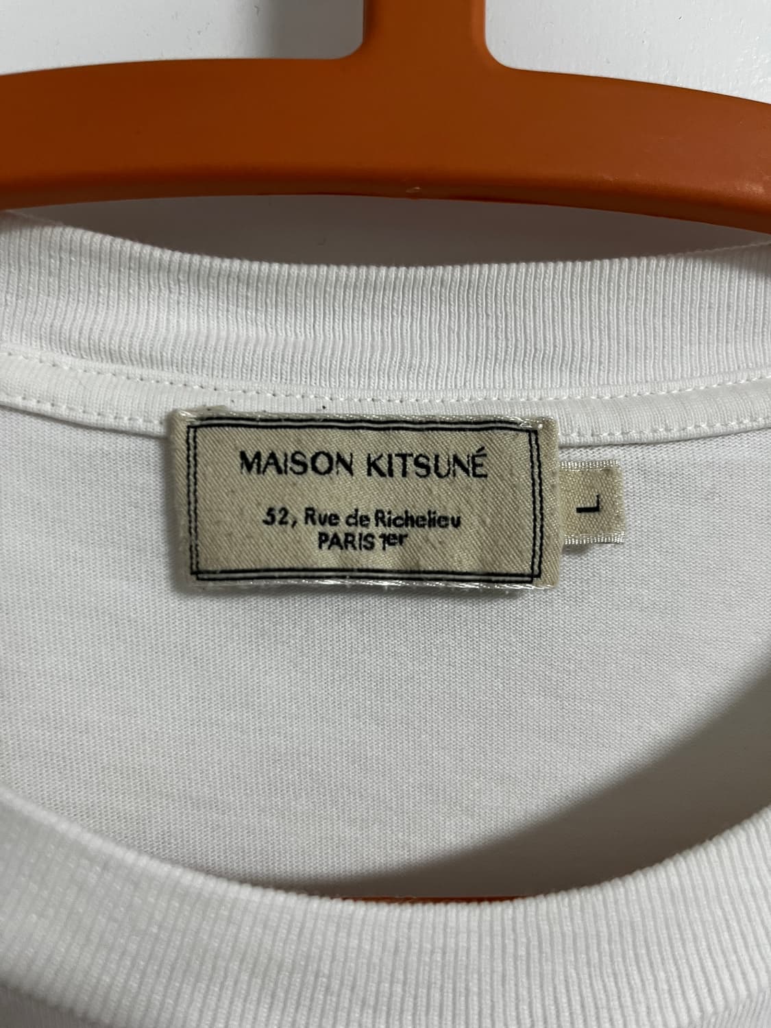 메종키츠네 아플리케 스티치 라운드 반팔 상품이미지3