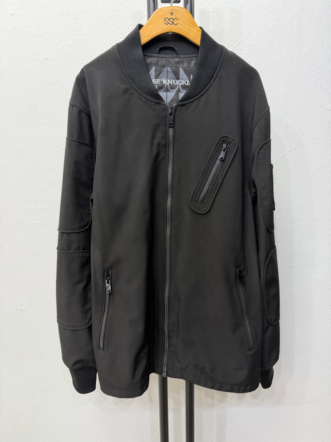 정품) 무스너클 남성 새제픔급 블랙 봄버 자켓 L 상품이미지1