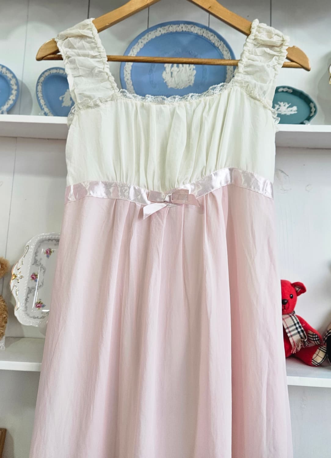 트랄라라(TRALALA) 베이비핑크 리본원피스 상품이미지3