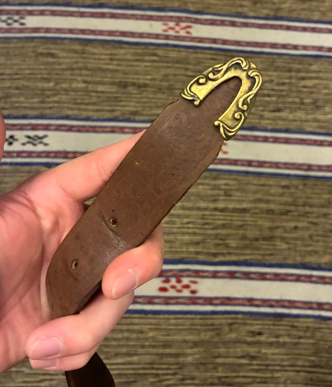 (27~30)90s CANADA 리얼 베지터블 레더 빈티지 웨스턴벨트 상품이미지4