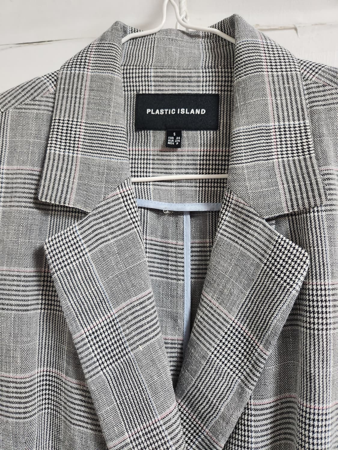플라스틱아일랜드 마 체크 더블 자켓S 상품이미지3