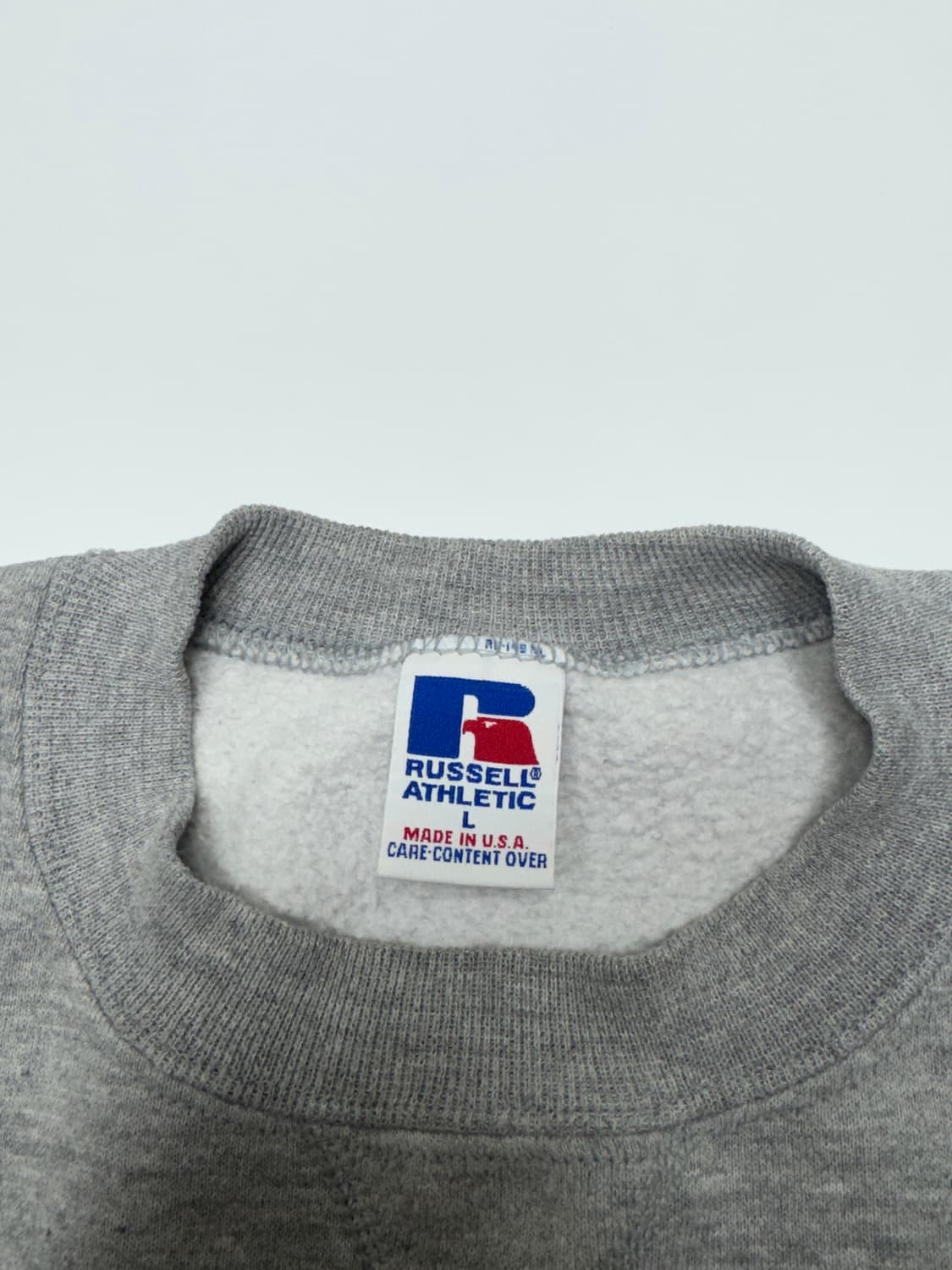 90s 미국 생산 러셀 스웻셔츠 맨투맨 L 상품이미지4