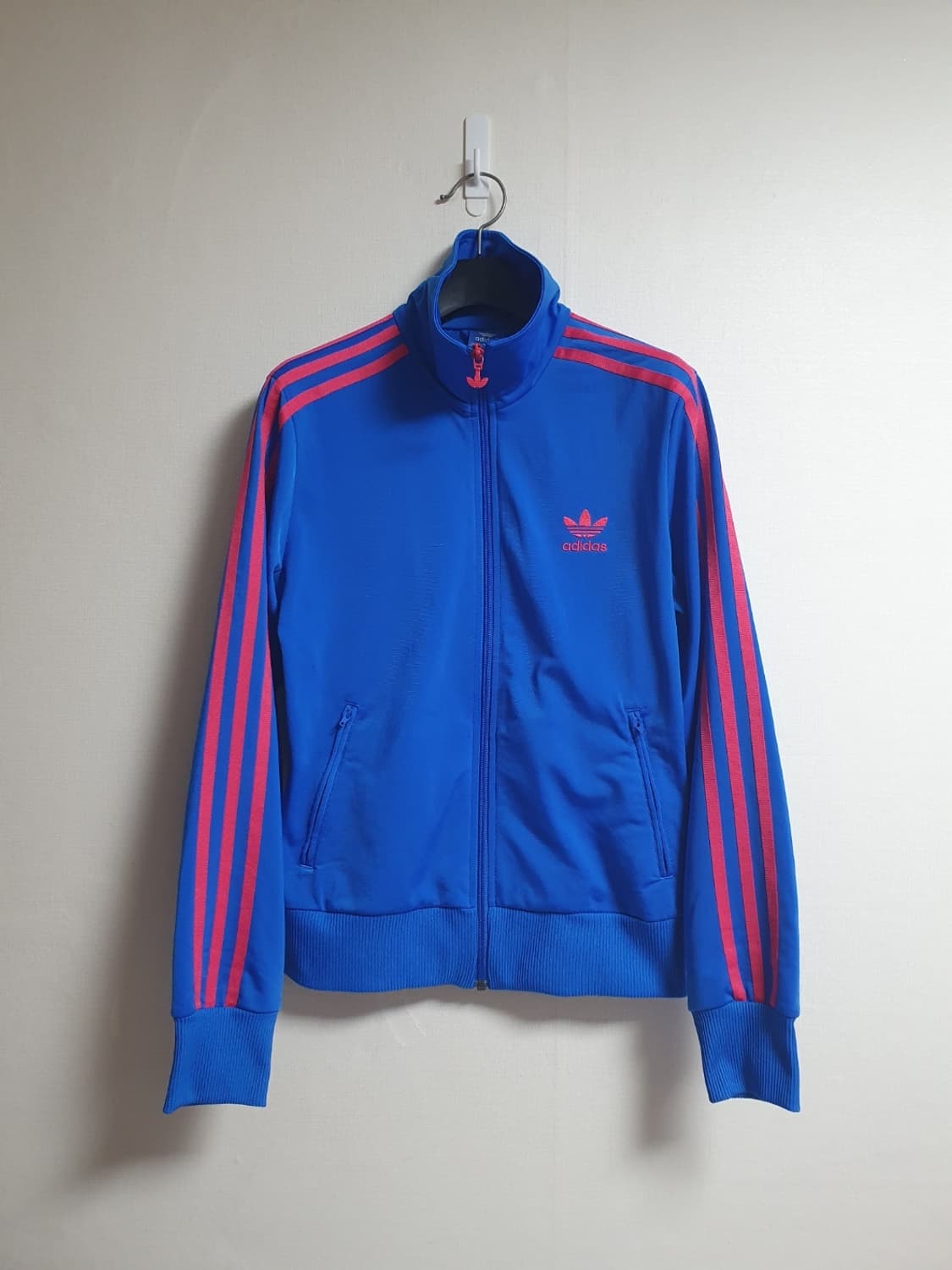 아디다스 져지 블루 핑크 삼선 트랙탑 파이어버드 95 상품이미지1