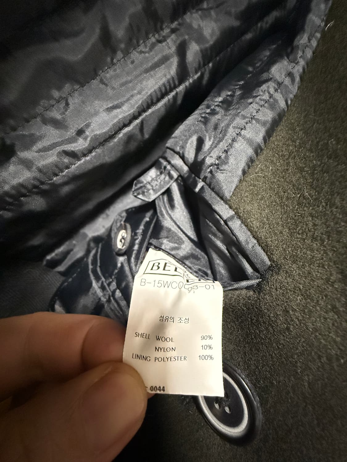 벨리에 울코트 카키 하프코트L 상품이미지7