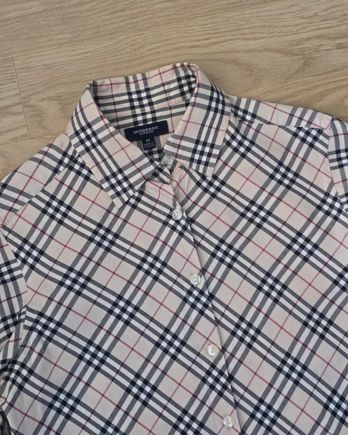 버버리 노바체크 여성 셔츠 M 상품이미지2