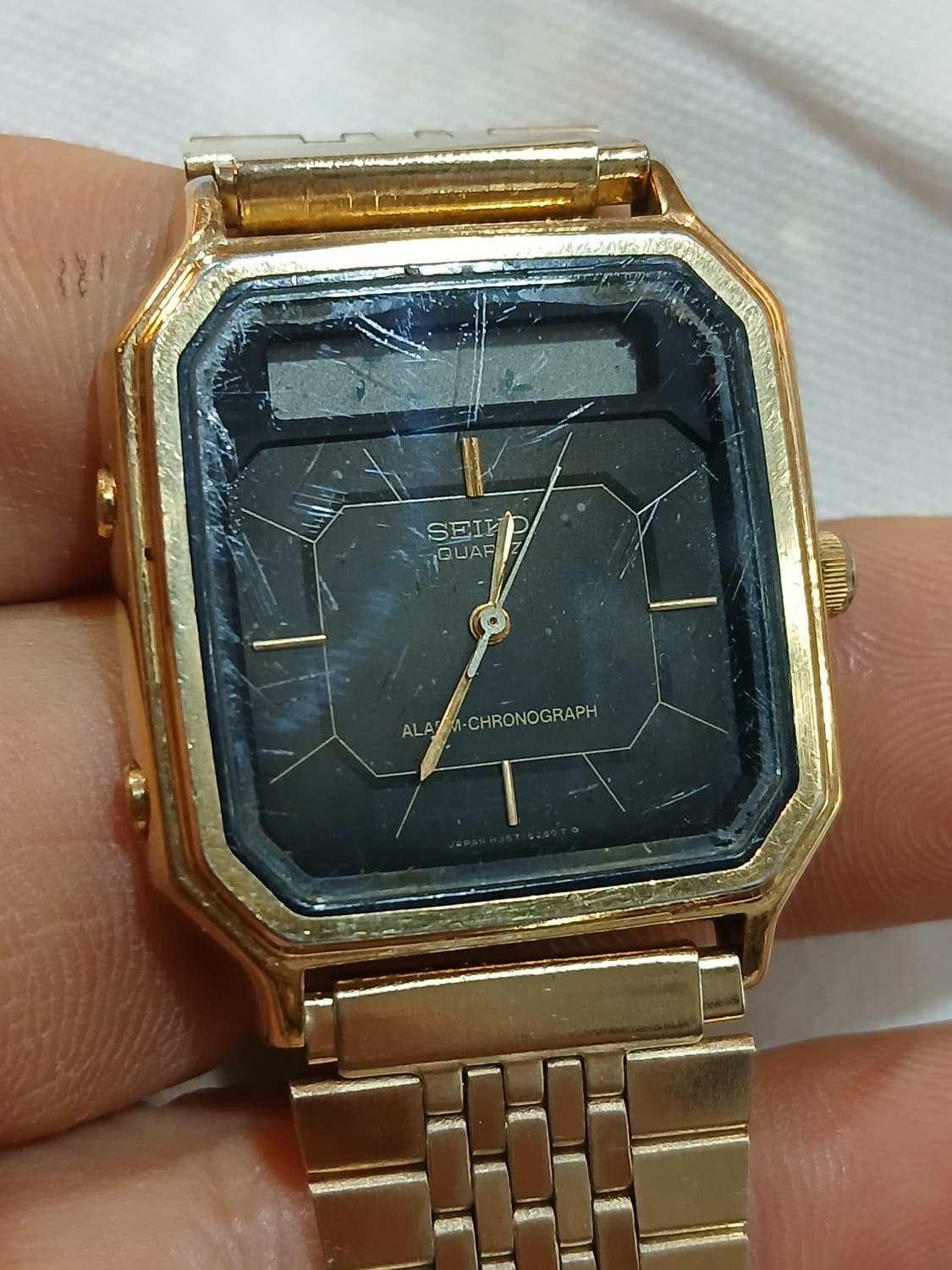80s 빈티지 세이코 아나디지 쿼츠 시계 상품이미지2