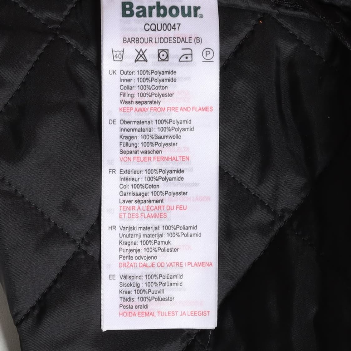 바버 Barbour Liddesdale Quilted Jacket 
 상품이미지9