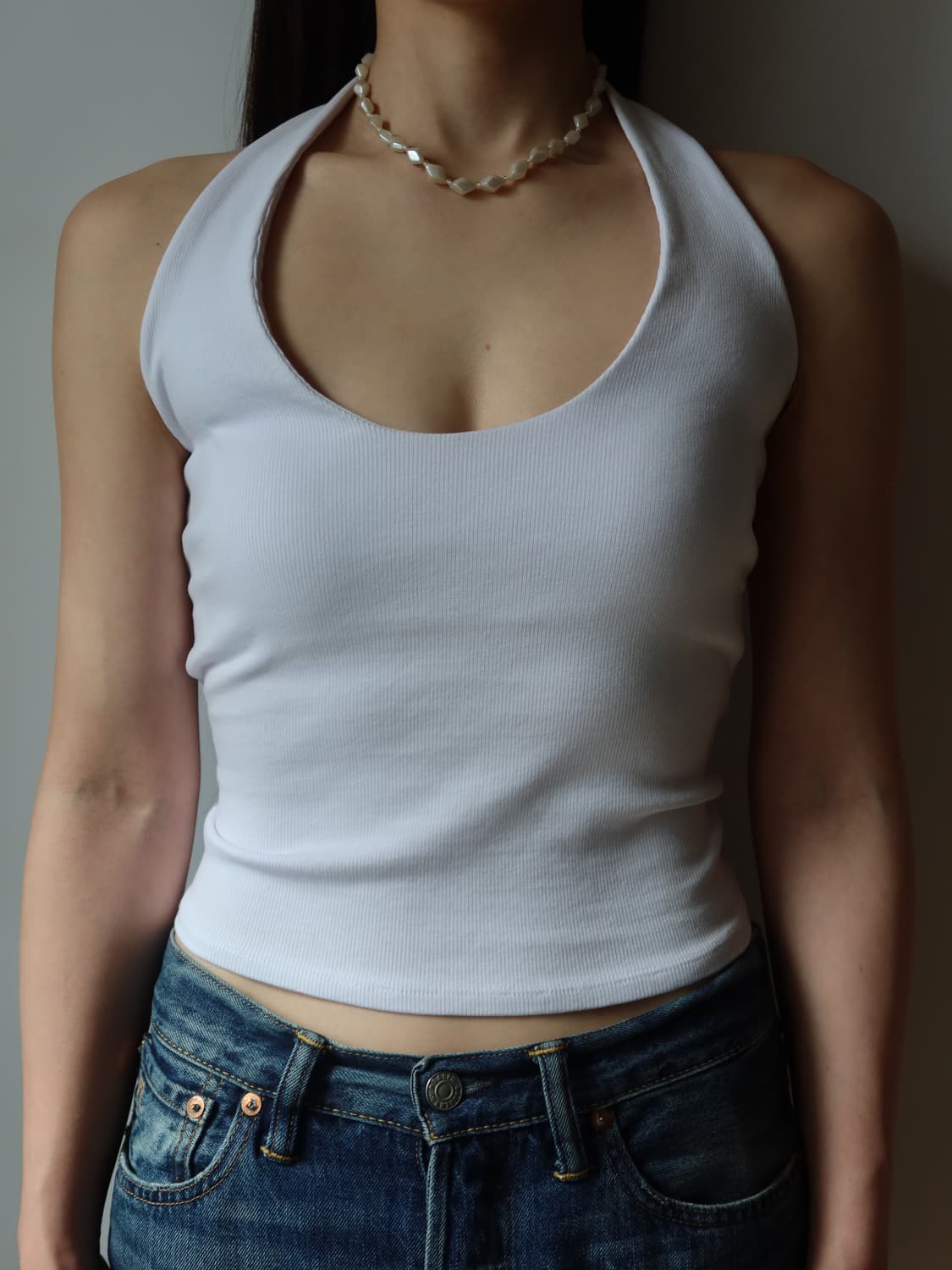 ivory cube bead necklace 상품이미지2