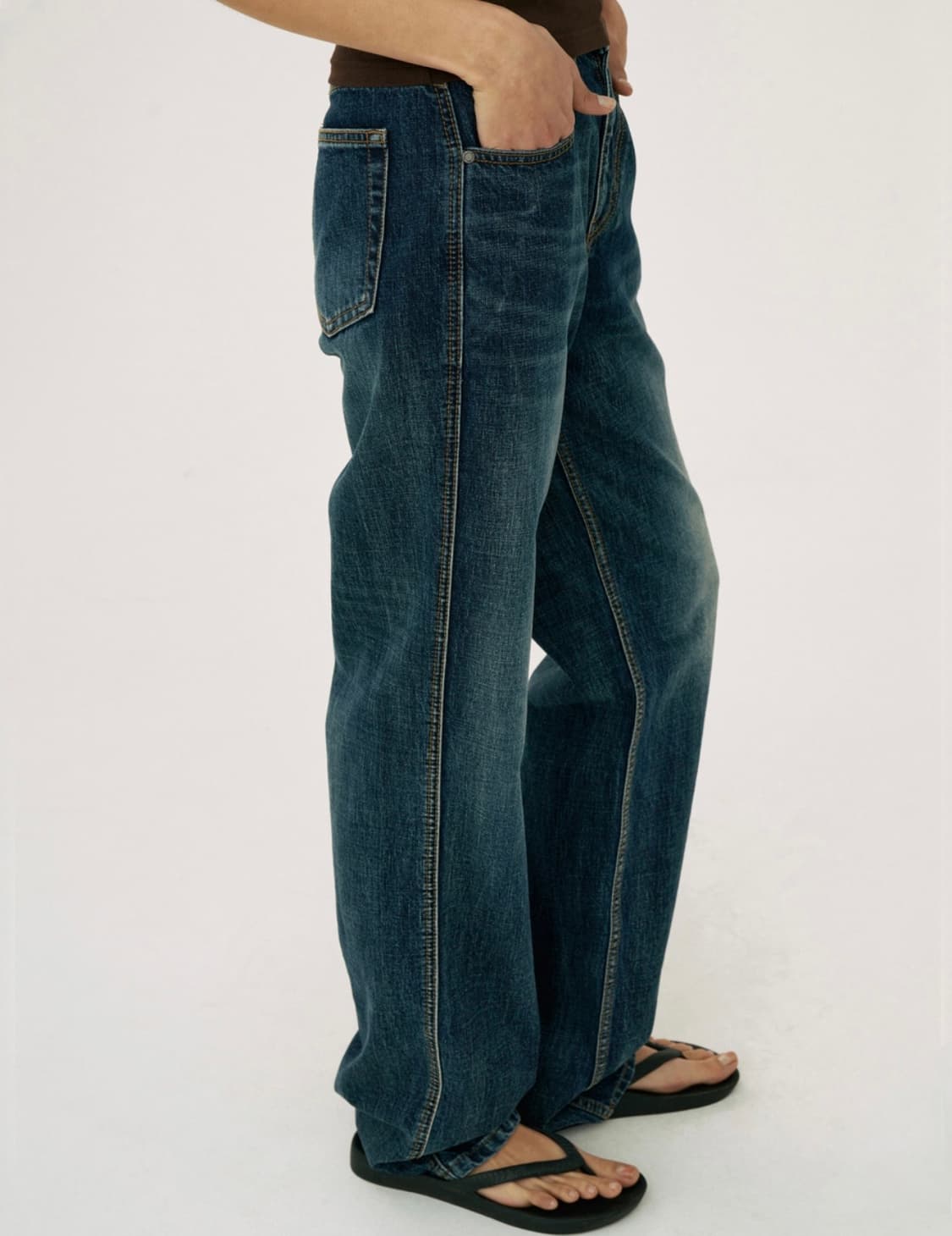 웰빙익스프레스 essential denim medium blue 상품이미지5