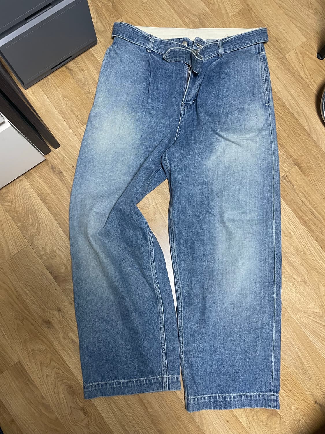 그라프페이퍼 셀비지 데님 벨티드 팬츠 3 상품이미지5