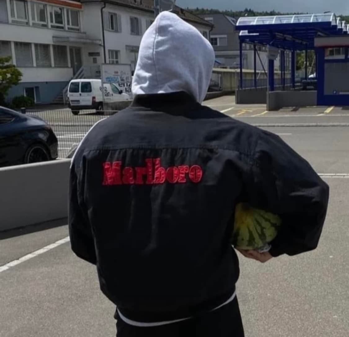 90s Marlboro 리버시블 블루종 상품이미지1