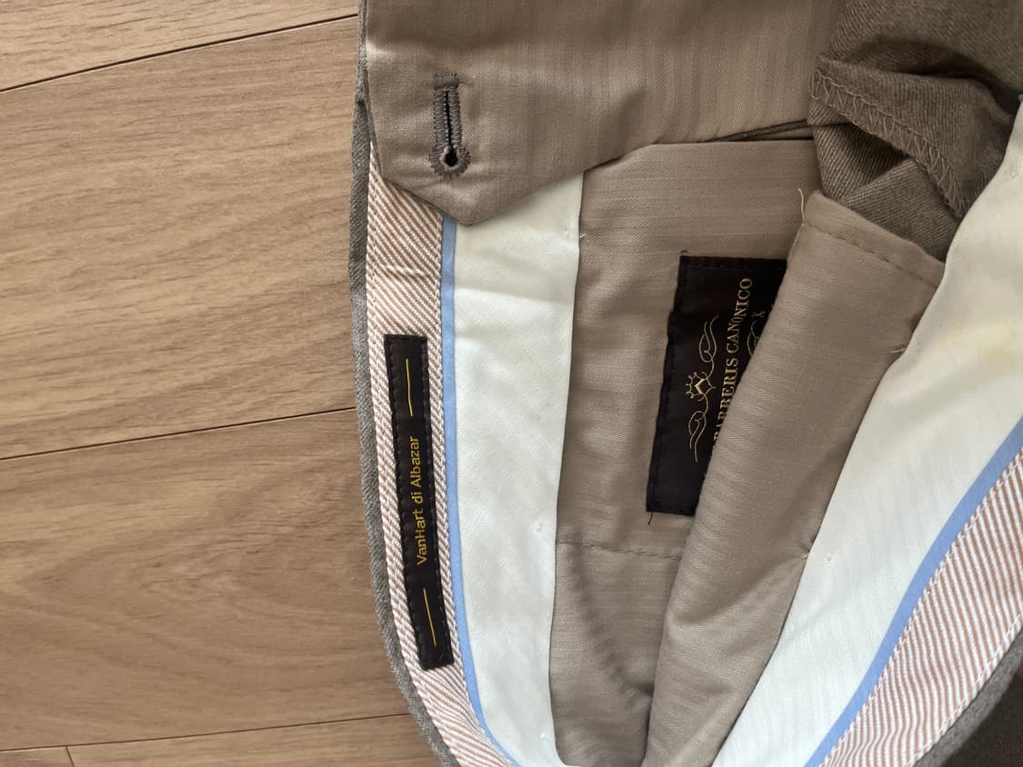 VanHart di Albazar 팬츠 이태리 까노니코 원단 상품이미지4