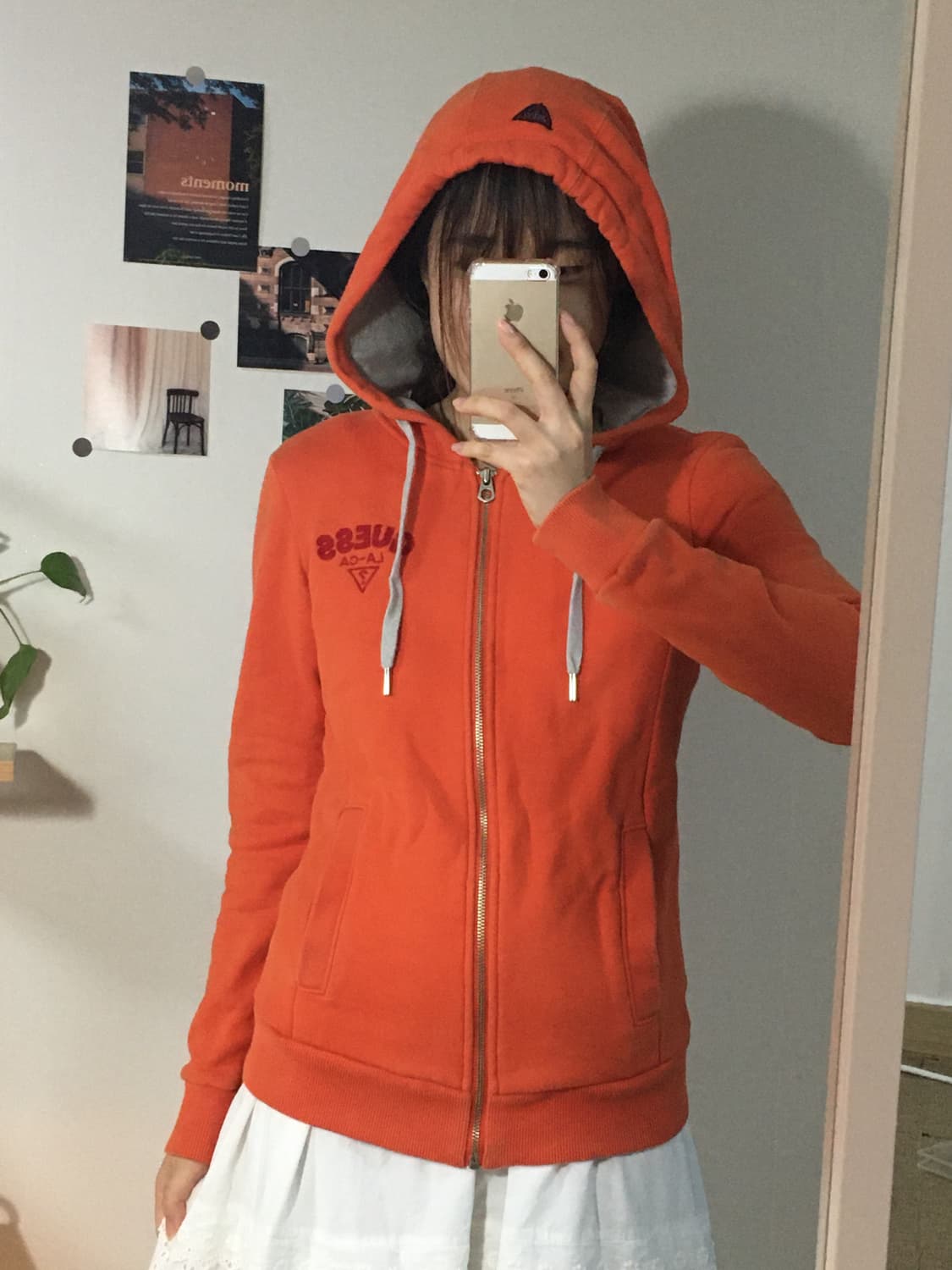 GUESS 오렌지 후드집업 상품이미지4