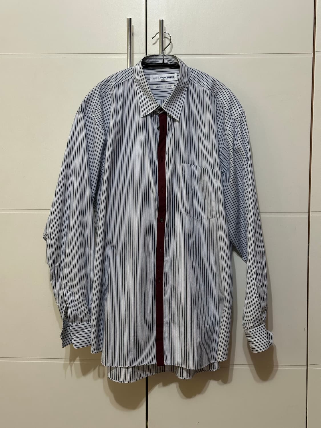 꼼데가르송 셔츠라인 블루스트라이프 105사이즈감 상품이미지1