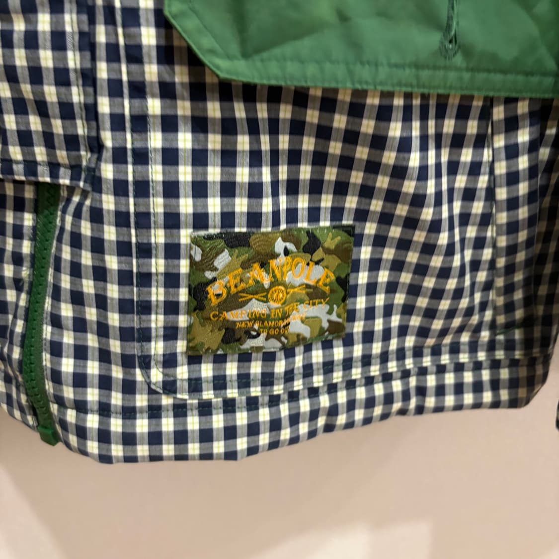 빈폴 아웃도어 체크 배색 후드 자켓 95 상품이미지5