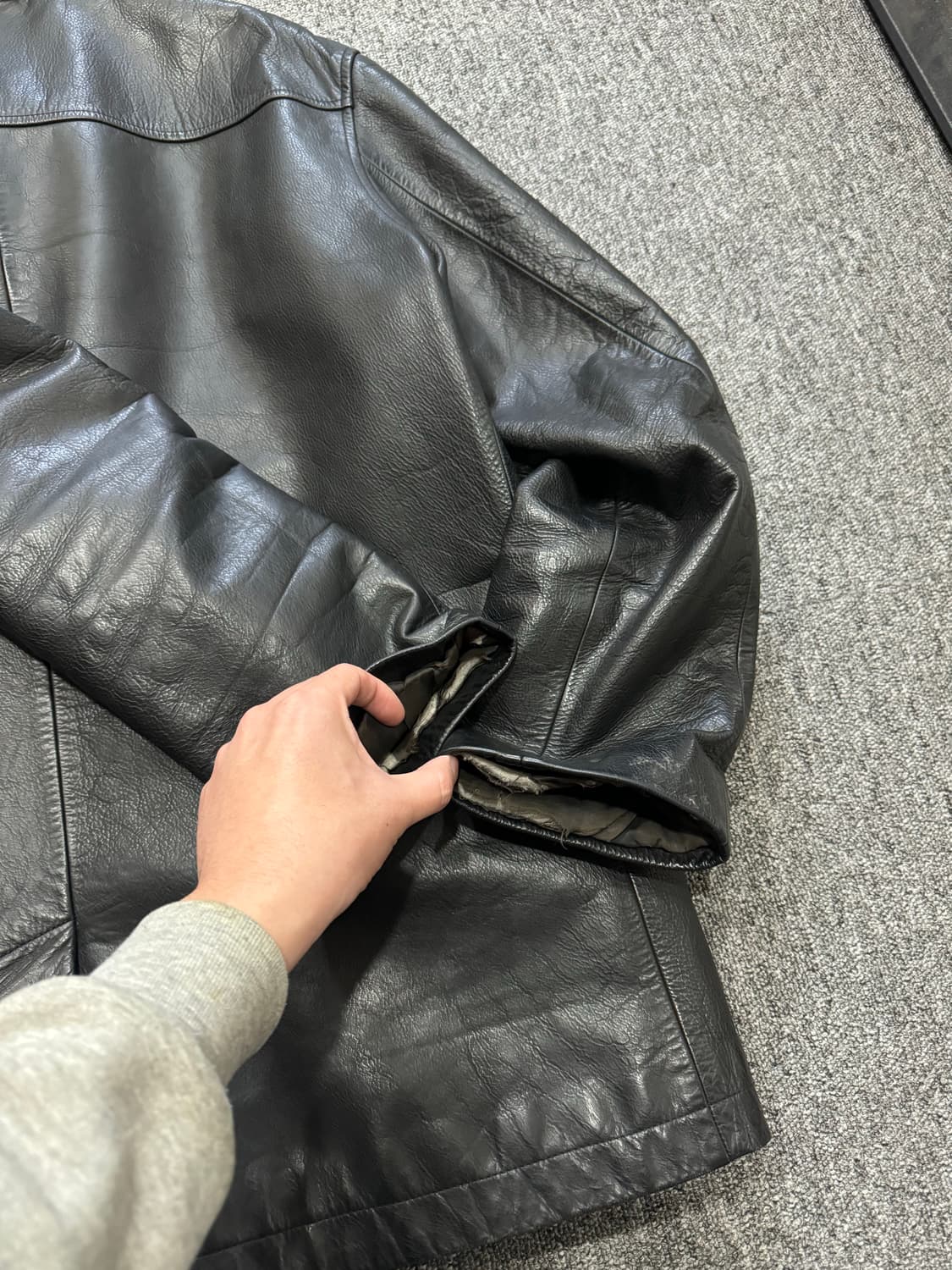 빈티지 올드 폴로 랄프로렌 카우하이드 레더 카코트 L 올드갭 더블알엘 상품이미지10