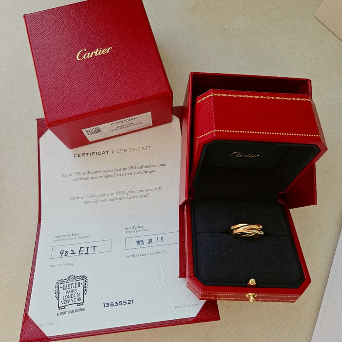 까르띠에 트리니티링 클래식 50호 상품이미지3