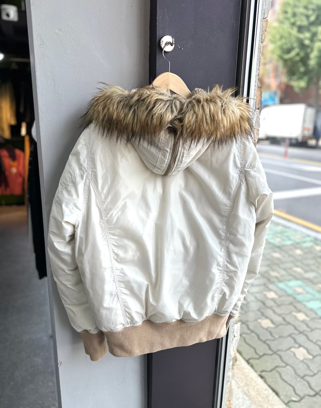 L/ 디젤 MA-1 나일론 퍼 패딩점퍼 상품이미지7