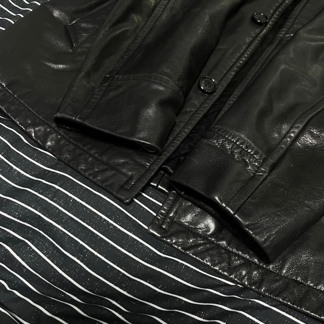 올드갭 레더 카코트 M블랙 상품이미지3