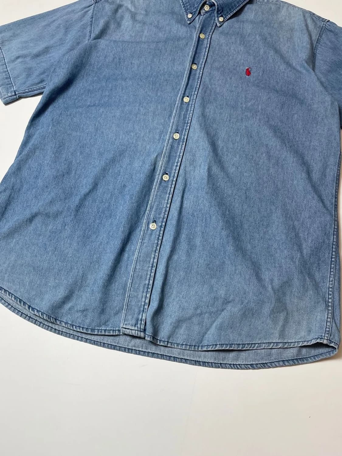 폴로 랄프로렌 레드포니 데님 반팔 셔츠 PN9654 상품이미지4