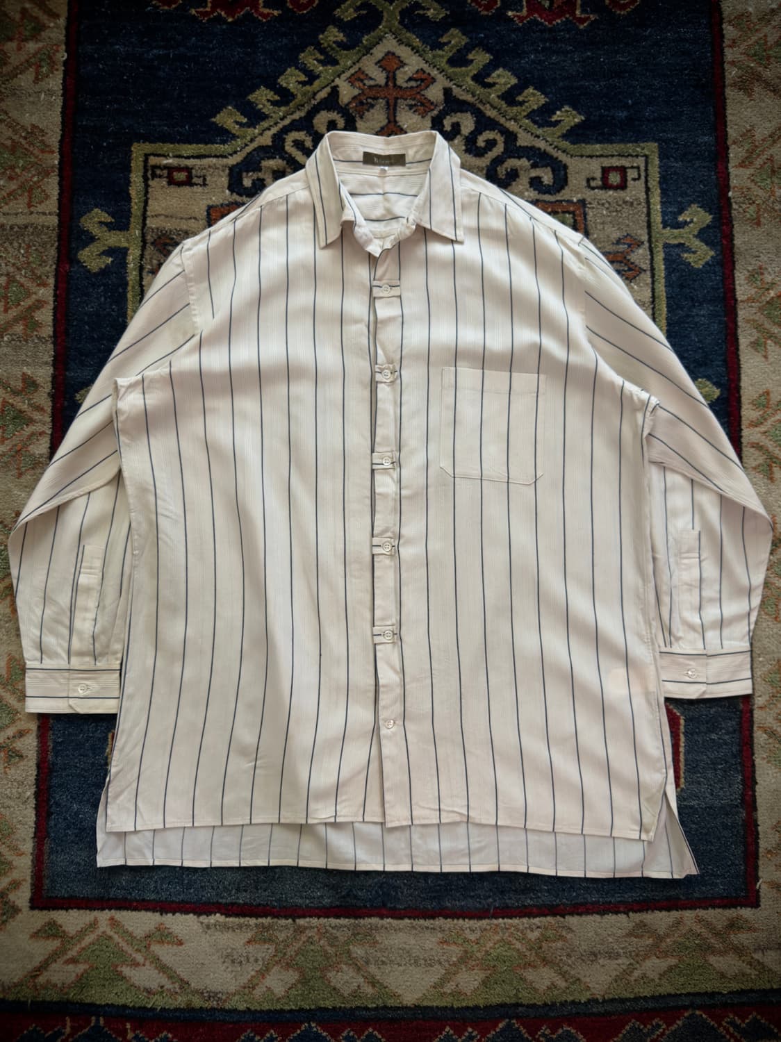 Y's for men stripe rayon shirt 상품이미지1