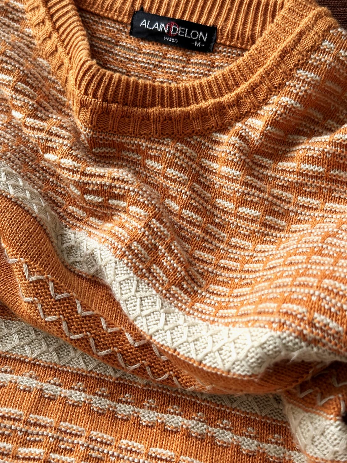 Multi patterned stitch crew neck knit 상품이미지6