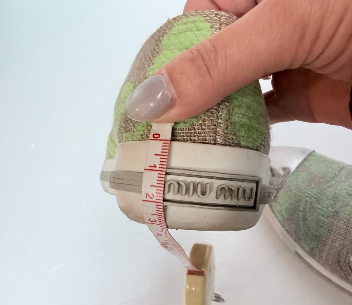 MIU MIU 미우미우 플로럴 캔버스 슬립온 스니커즈 36.5(230) 상품이미지10