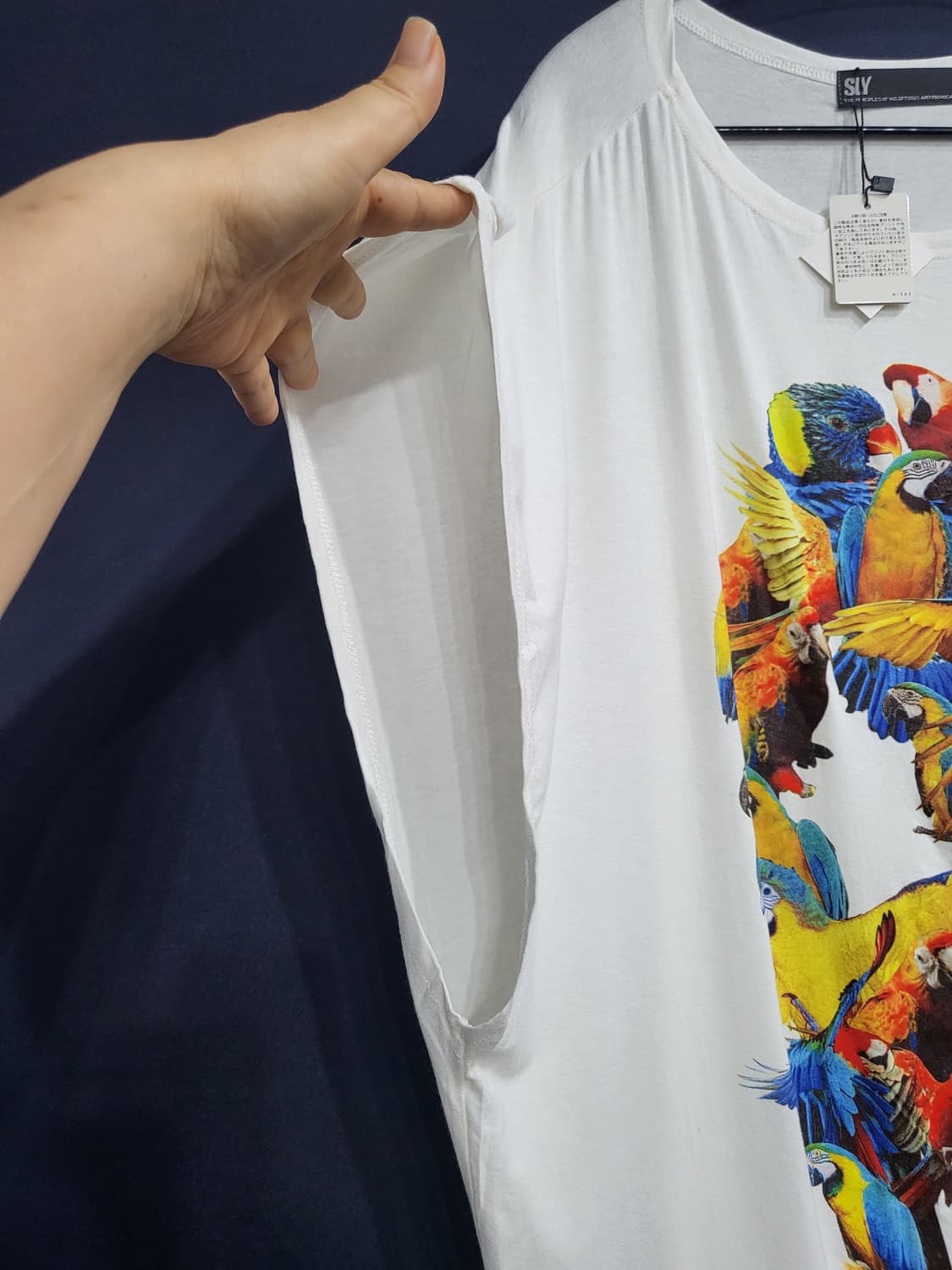 SLY 프린팅 프리 면티(새상품)일본판 상품이미지2