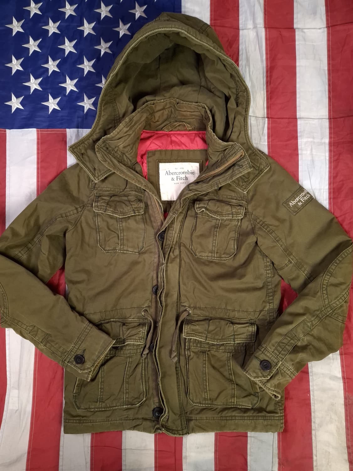 오리지날 아베크롬비 밀리터리 후드 필드 자켓 상품이미지1