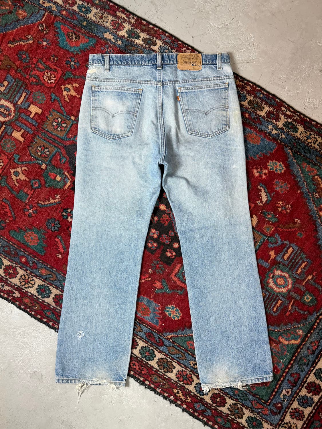 90's USA Made 빈티지 리바이스 517 오렌지탭 부츠컷 상품이미지4