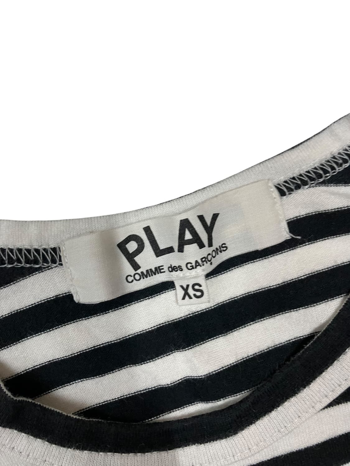 꼼데가르송 스트라이프 긴팡 티셔츠 XS 상품이미지4