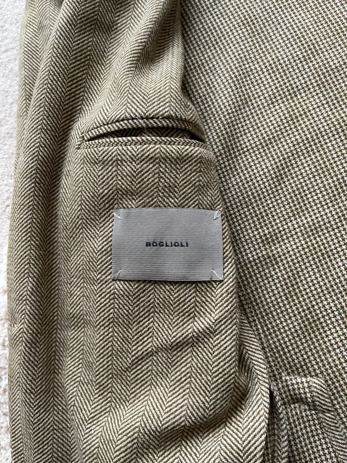 볼리올리 헤링본 테일러드 자켓 (100-103) 상품이미지7