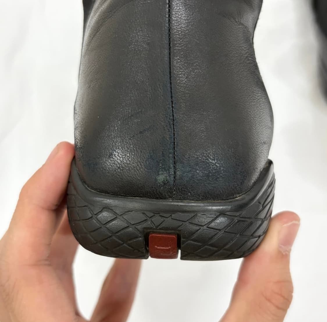 프라다 스포츠 스퀘어 토 레더 첼시부츠 상품이미지2