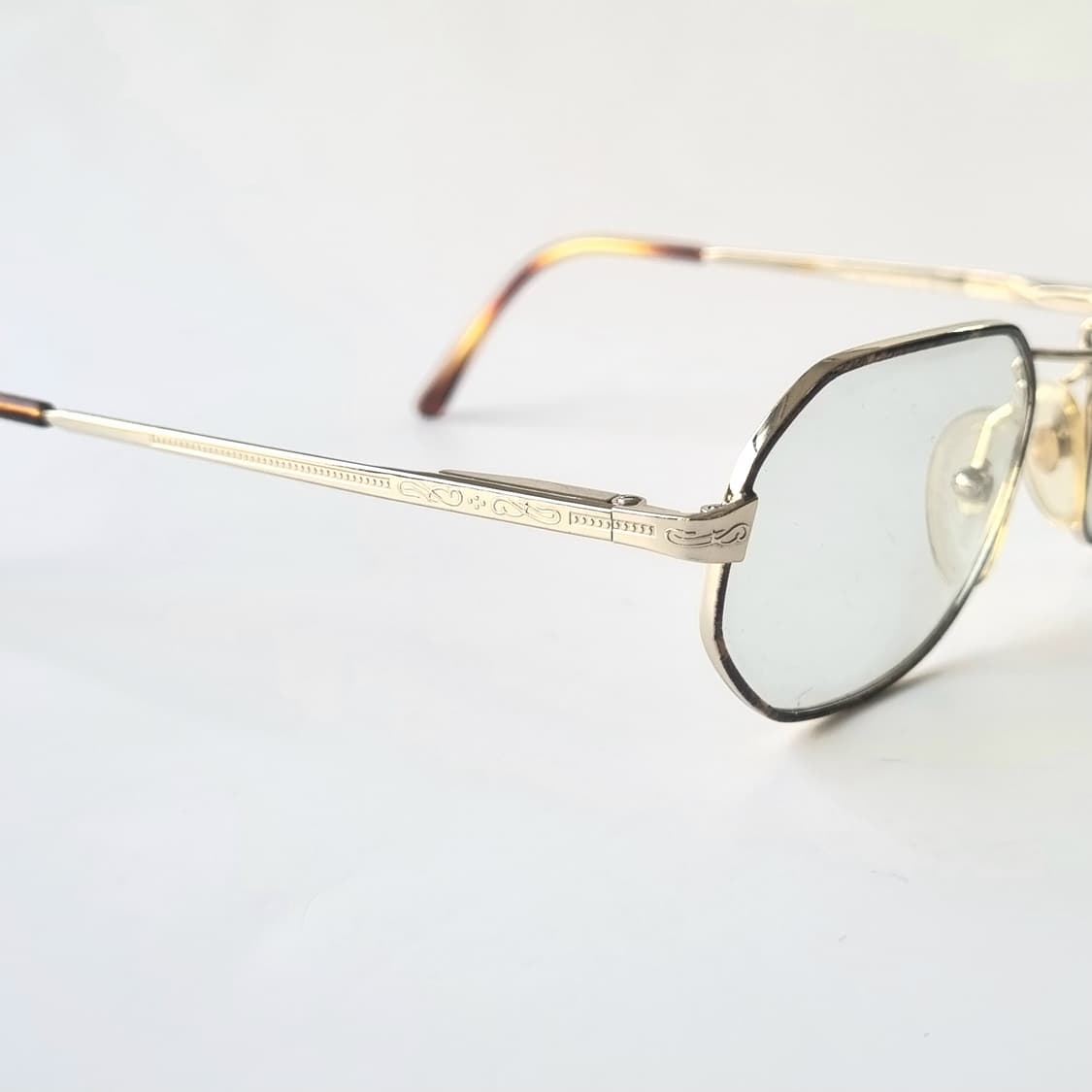 데드스탁 유니크한 빈티지 다각형 메탈 안경테 상품이미지7