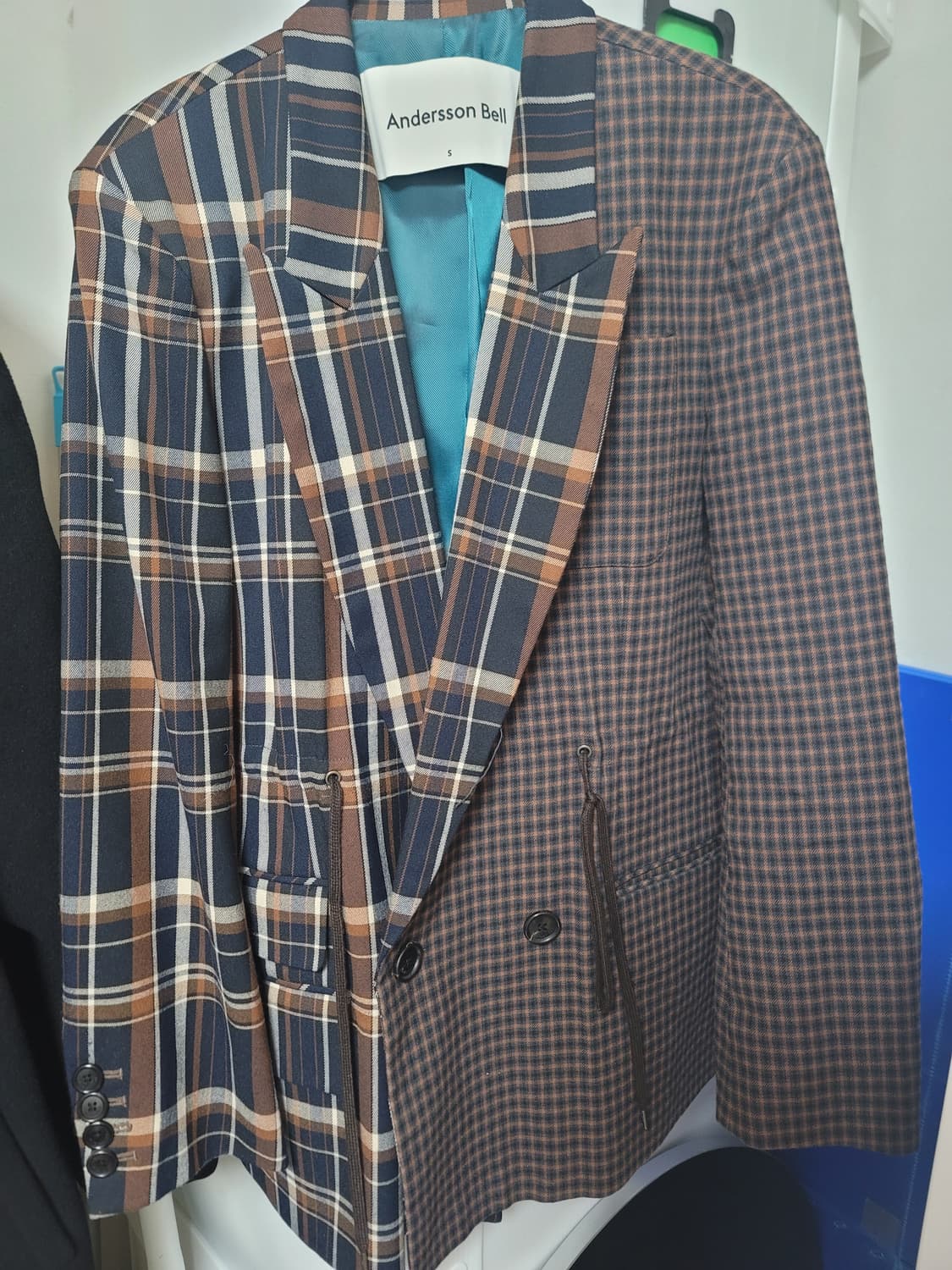 앤더슨벨 스트링 체크 자켓 (단종)판매 상품이미지1