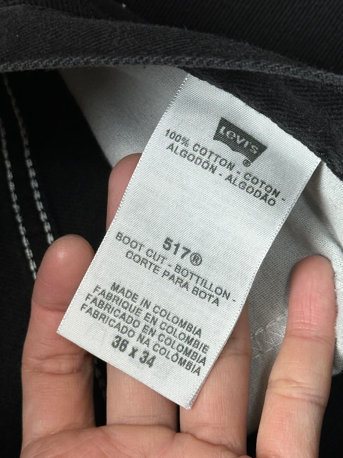 00’s 리바이스 517 블랙 부츠컷 플레어진 상품이미지9