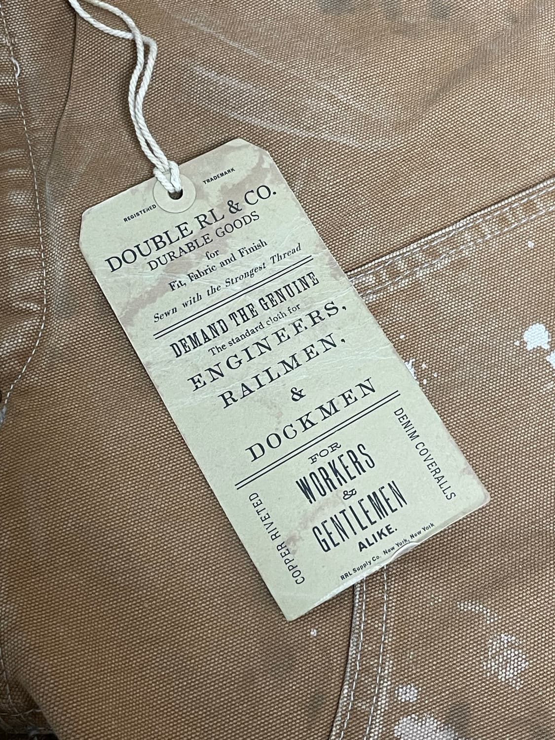 RRL 엔지니어핏 디스트레스트 카펜터 팬츠 32 x 30 상품이미지4