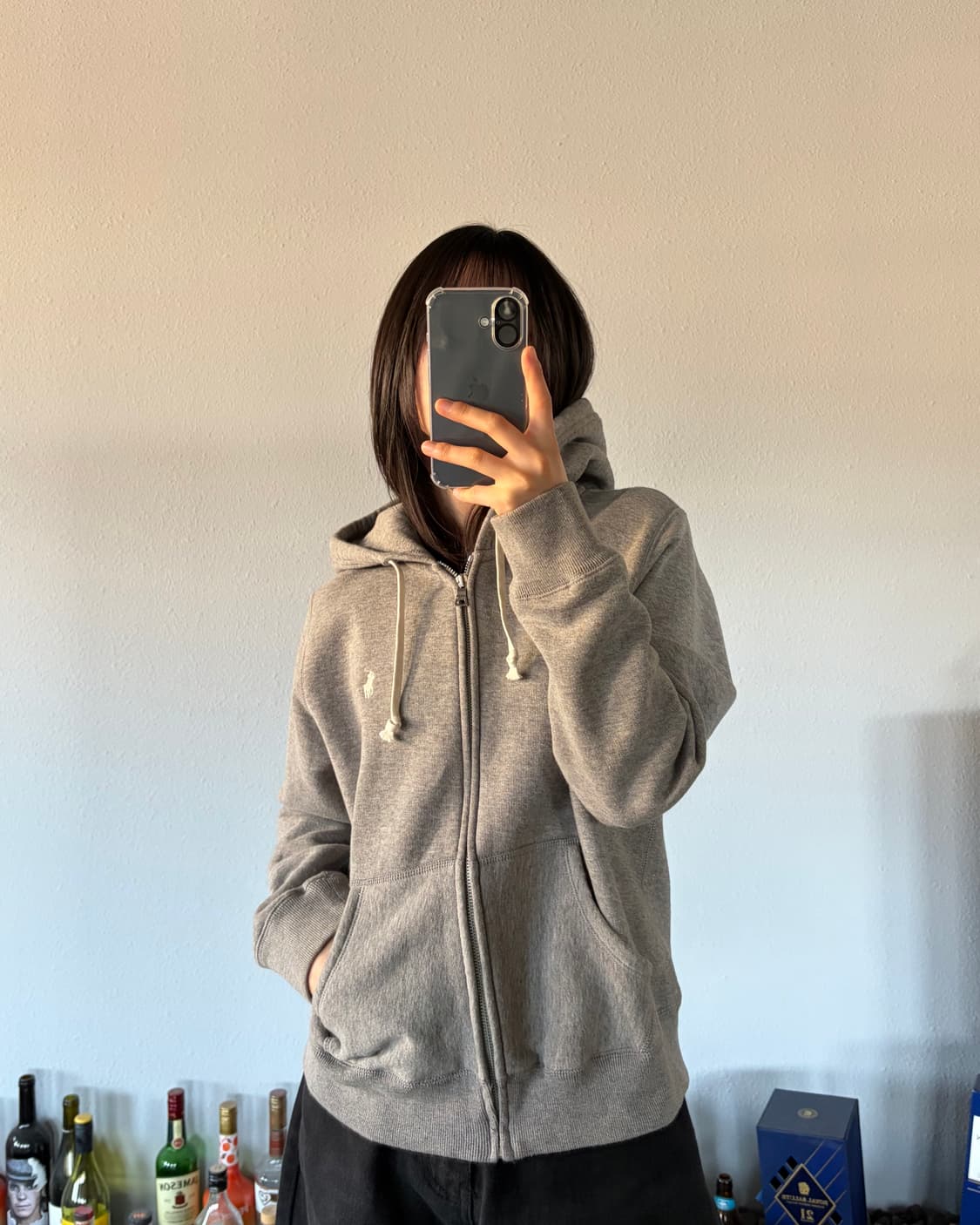 [M]폴로 랄프로렌 그레이 기모 후드집업  상품이미지1