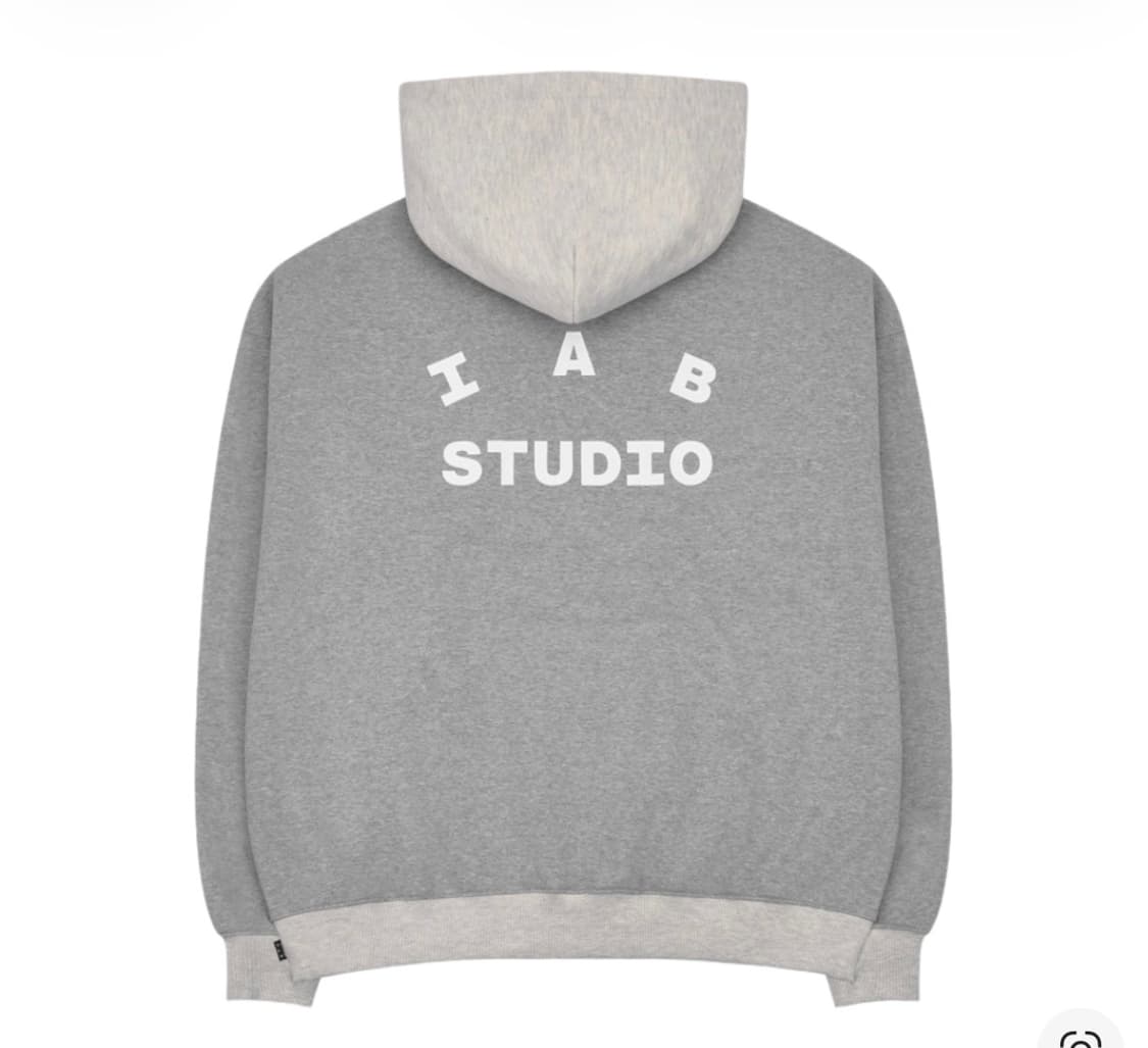 IAB Studio 듀얼 그레이 후드티 S /새상품 상품이미지2