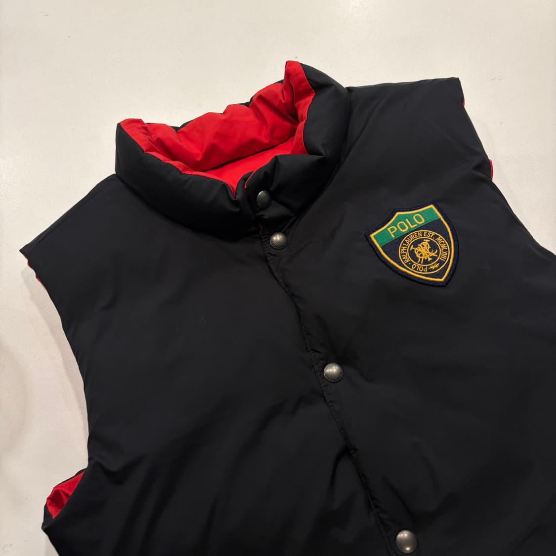 [L] 폴로 랄프로렌 보이즈 리버시블 블랙 패딩 조끼 D112 상품이미지5
