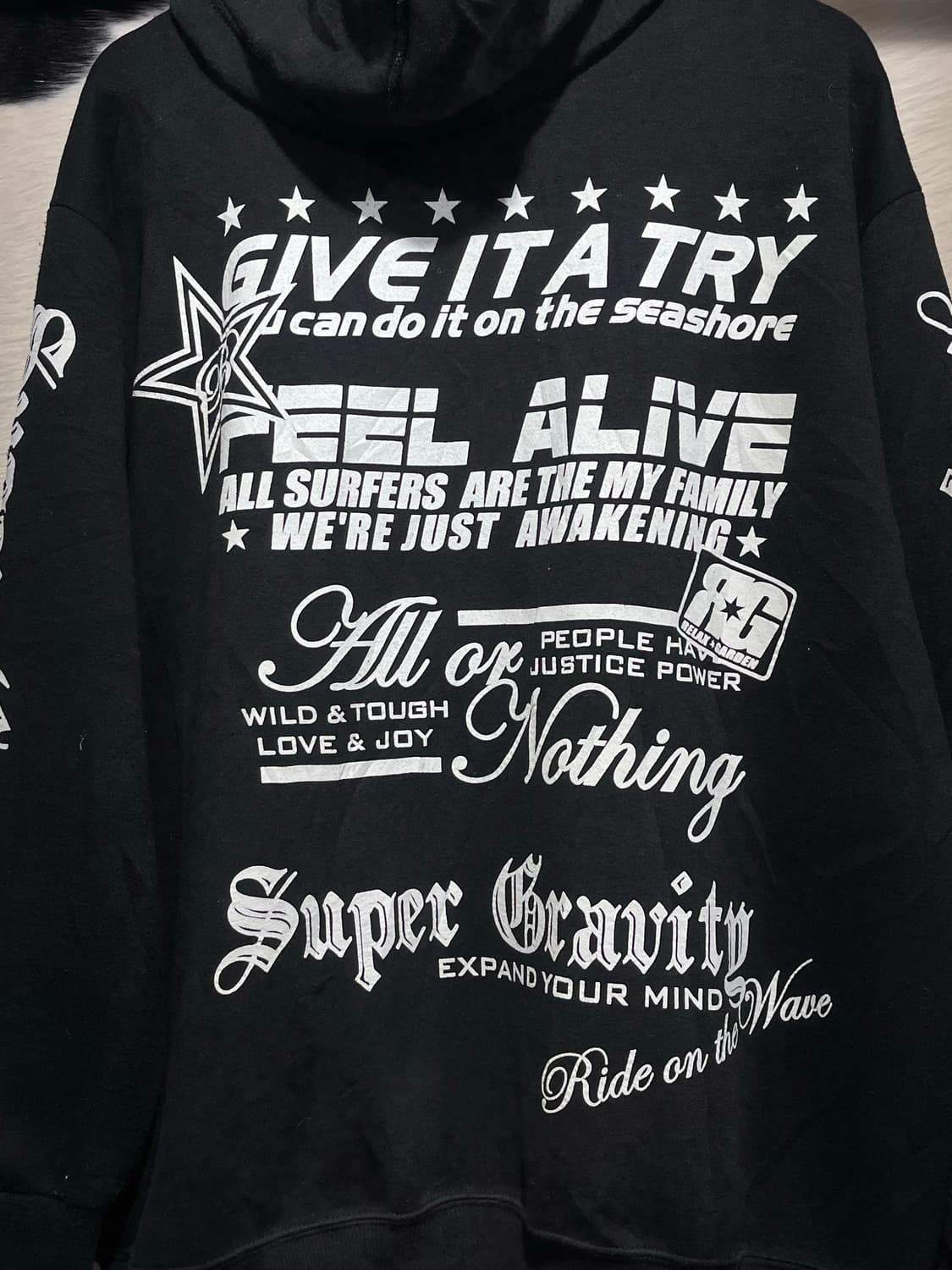 펑크 프린팅 후드집업 상품이미지4