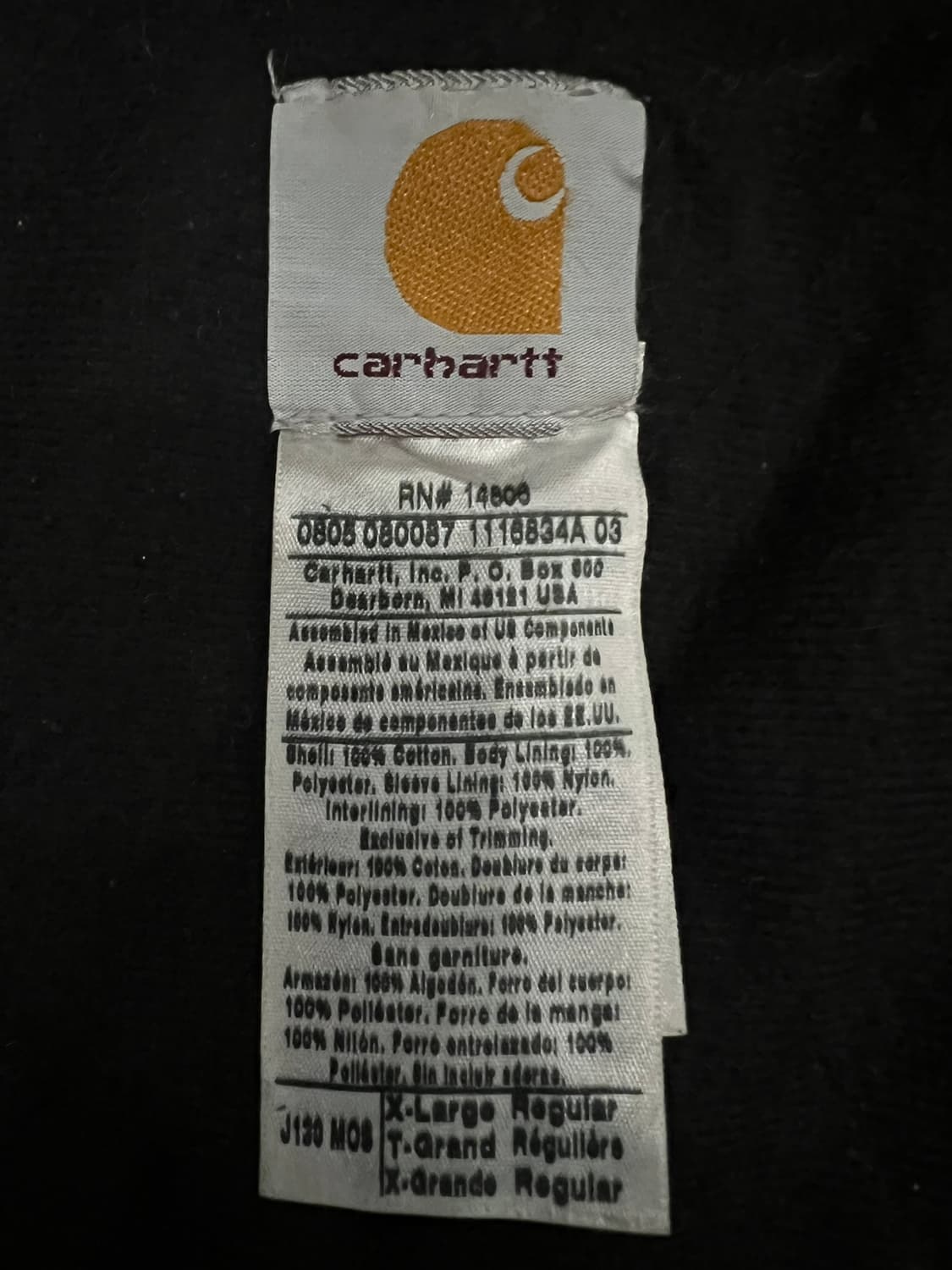 (XL) 칼하트 후드 덕 액티브 자켓 J130 MOS 모스그린 상품이미지4