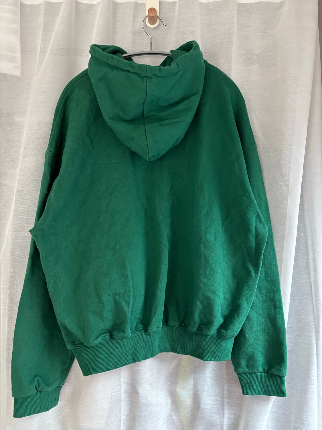 아메스 BASIC LOGO HOODIE GREEN 상품이미지2