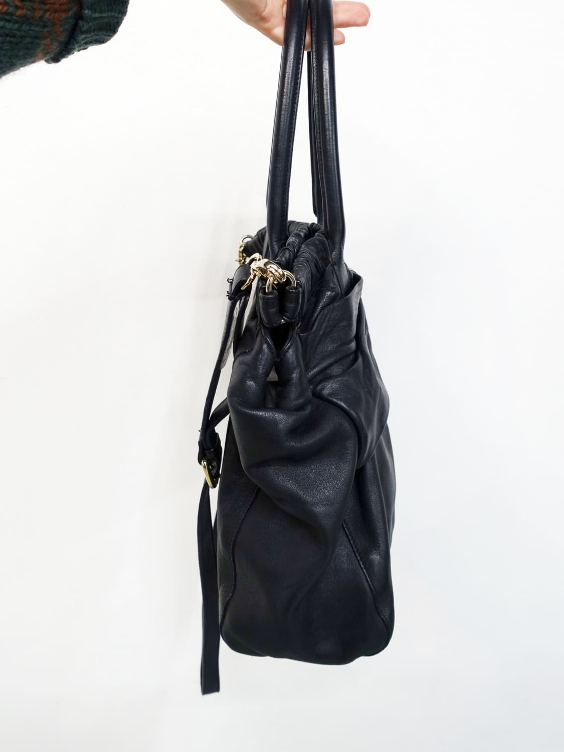 레드 발렌티노 리본 레더 백 상품이미지6