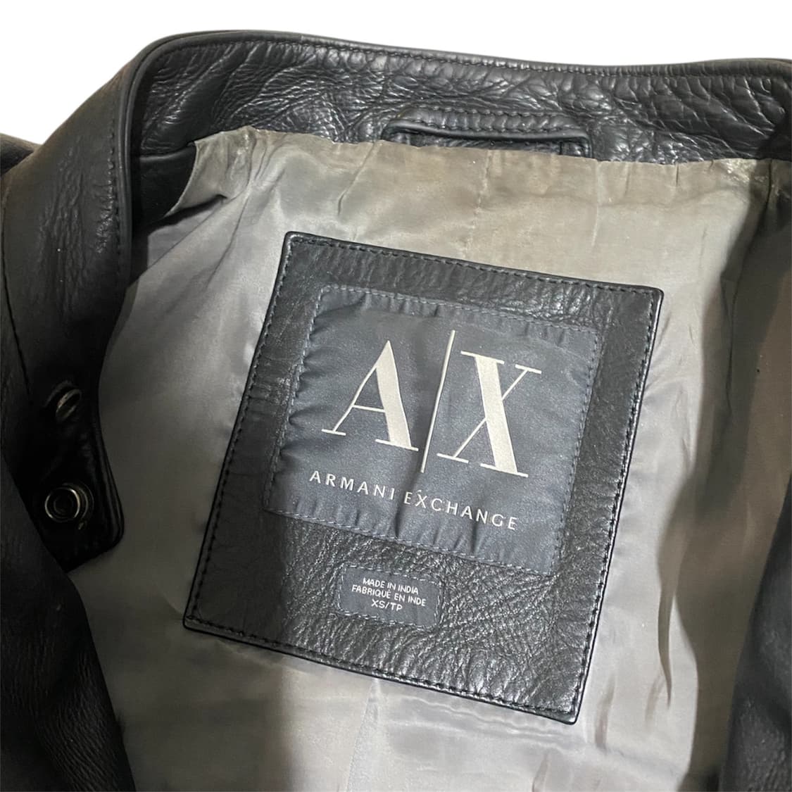 빈티지 알마니 익스체인지 소가죽 레더 자켓 상품이미지3