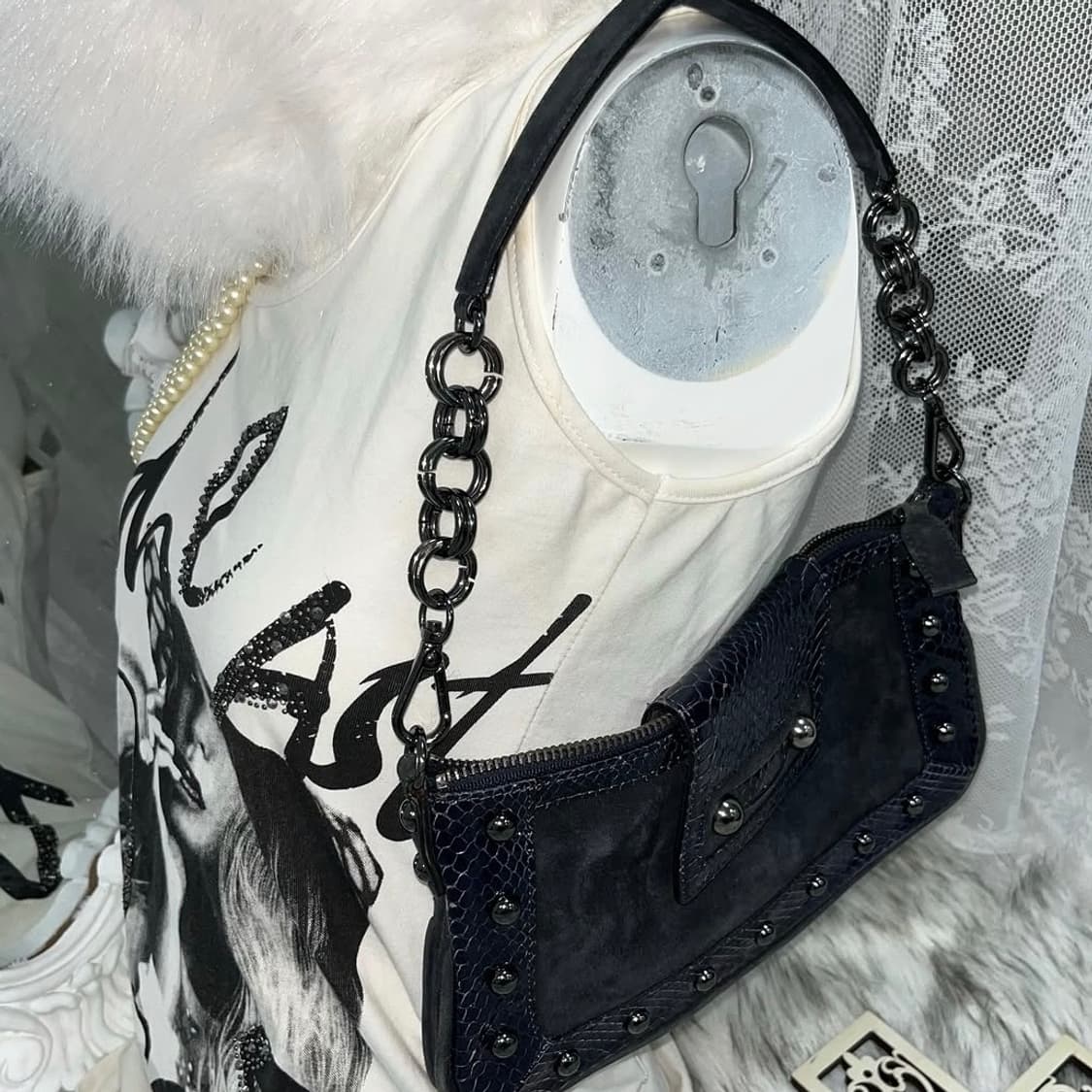 renoma 파에톤 스터드 숄더백 상품이미지2