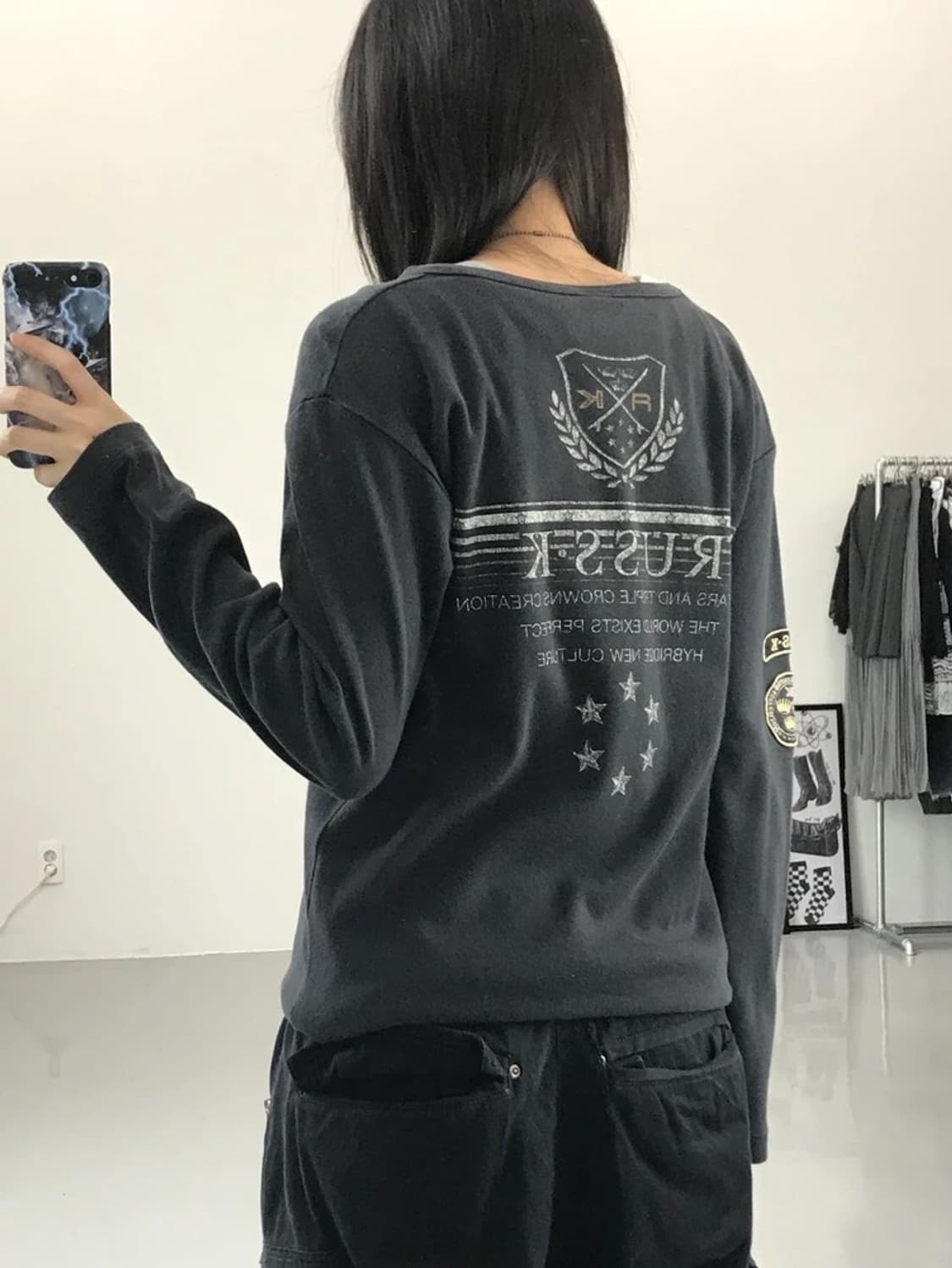 RUSS.K jpn 프린팅 롱 슬리브 상품이미지3