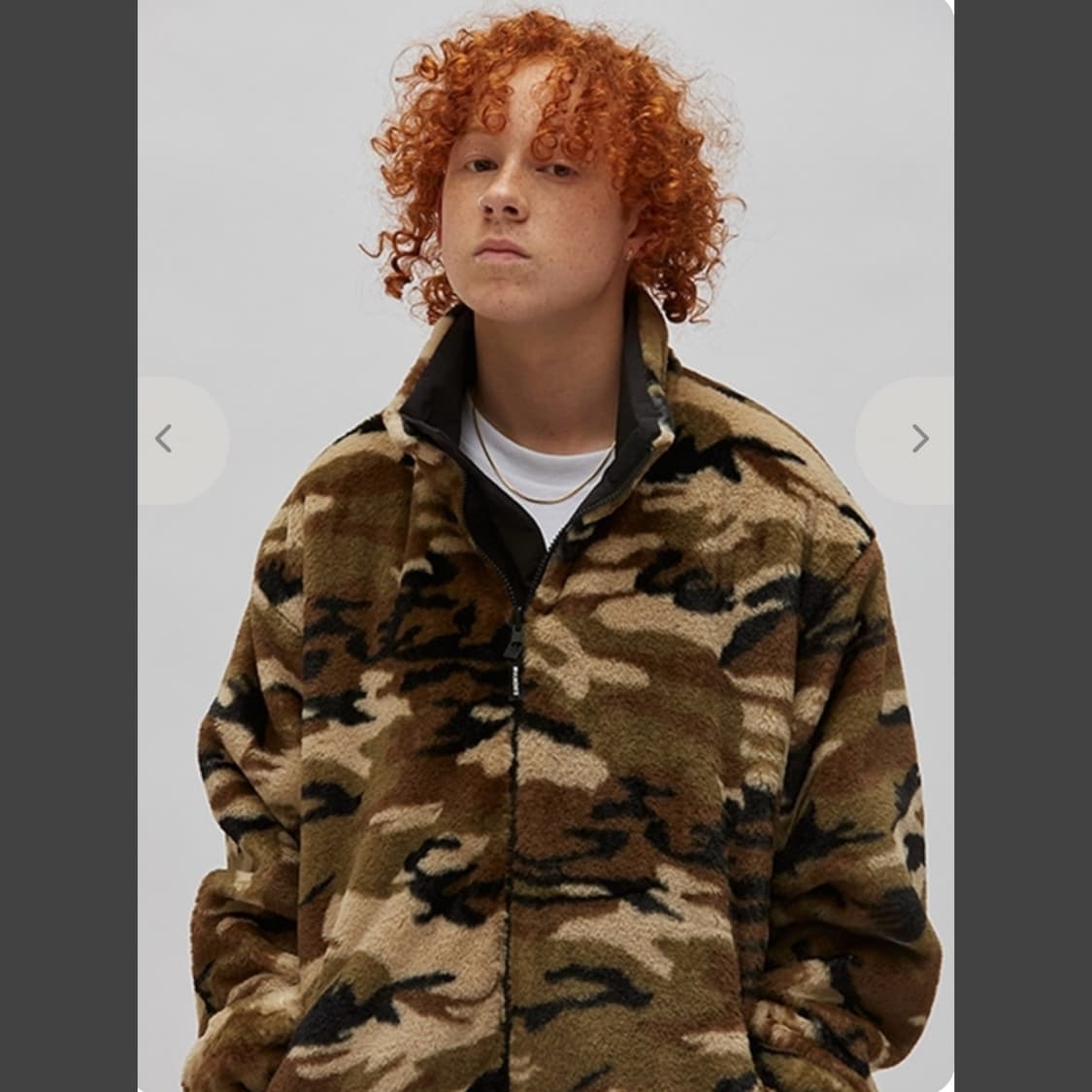 (L)위캔더스 리버시블 카모 퍼 자켓 상품이미지1