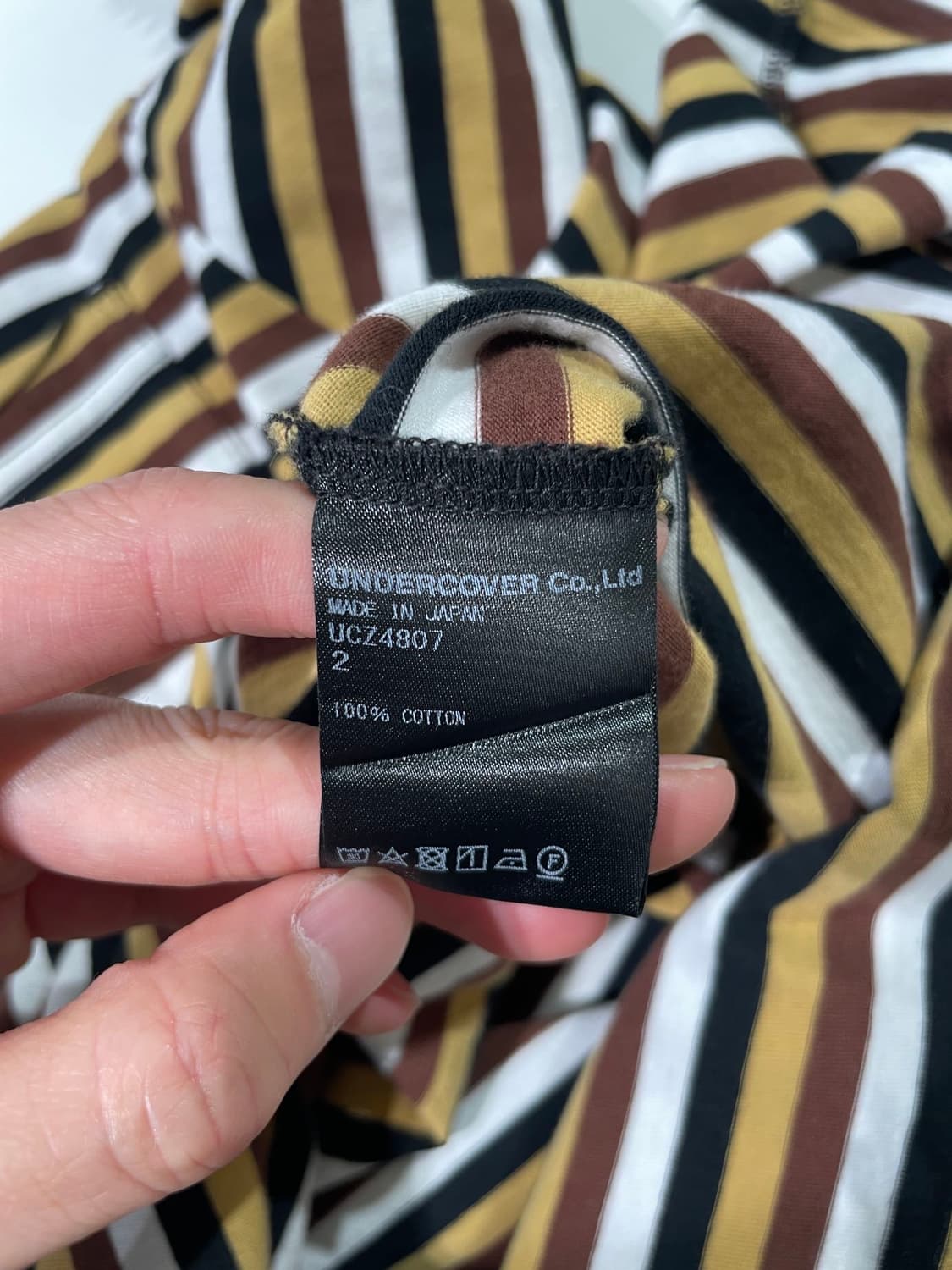 언더커버 믹스 싱글 포켓 스트라이프 크루넥 롱 슬리브 상품이미지8