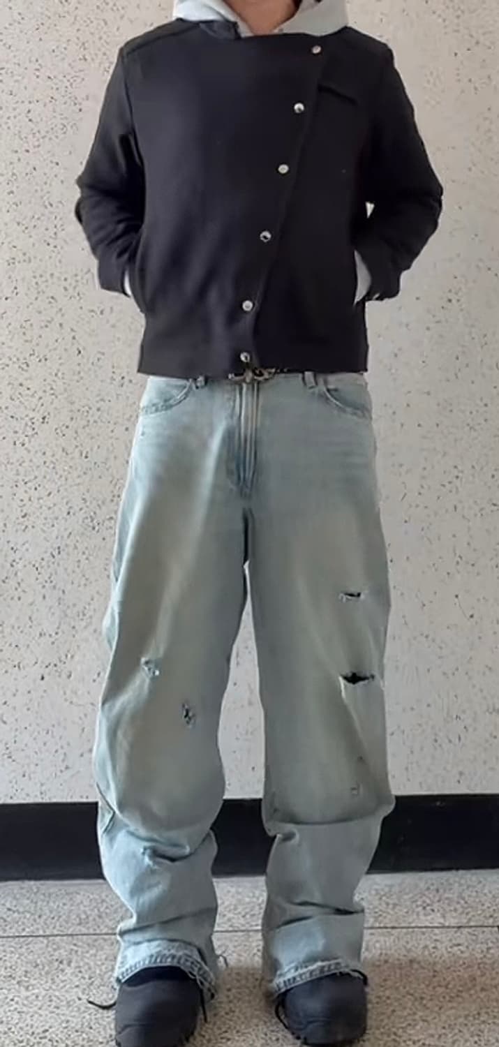 사이드 패턴 단추 자켓 상품이미지1